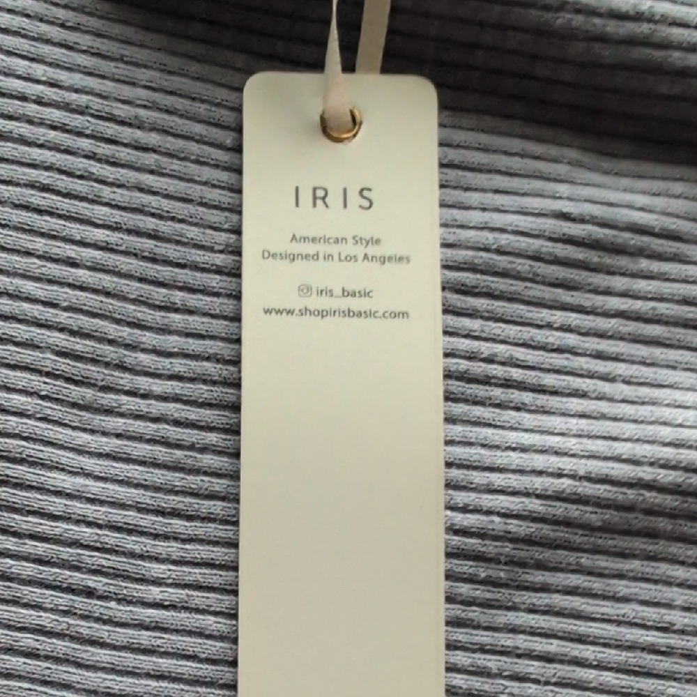 Iris Basic Ribbed Knit Sweater In Blue - image 4